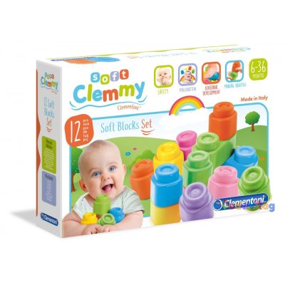 Clemmy puha építőelemek 12db - Clementoni