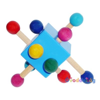 Kockacsörgő fa kék