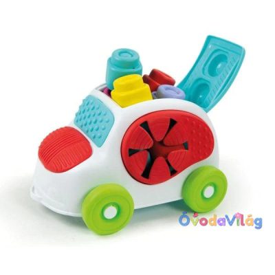 Clemmy Baby autó puha építőkockákkal 
