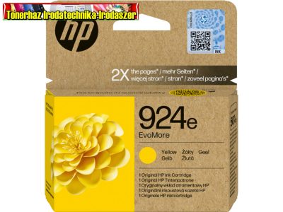 HP 4K0U9NE eredeti Tintapatron Yellow No.924E (800 old.)