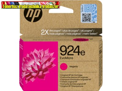 HP 4K0U8NE eredeti Tintapatron Magenta No.924E (800 old.)