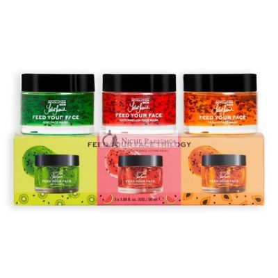 Revolution Skincare X Jake Jamie Gyümölcsmaszk Trio - Dinnye, Kiwi és Papaya