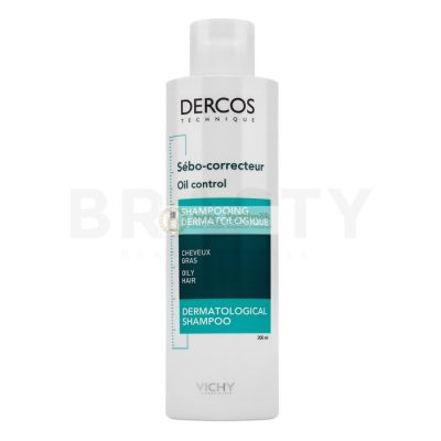 Vichy Dercos Oil Control Advanced Action Shampoo tisztító sampon zsíros fejbőrre 200 ml