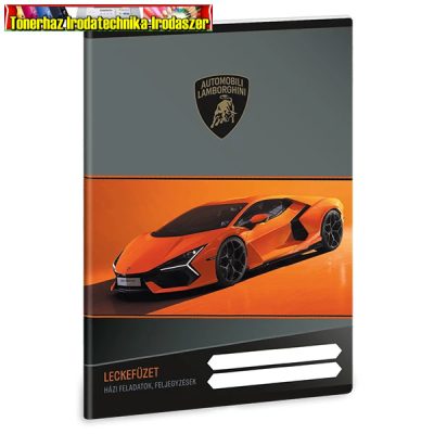 Füzet, A5, leckefüzet (A/5) ARS UNA 32 lapos Lamborghini narancssárga