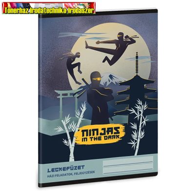 Füzet, A5, leckefüzet (A/5) ARS UNA 32 lapos Ninjas in the Dark