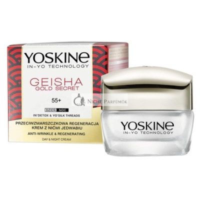 YOSKINE Geisha Gold Secret 55+ Nappali és Éjszakai Krém, 50 ml