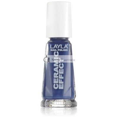 Layla Cosmetics 1243R23-068 Kerámia Hatású Körömlakk Csendes Kék 10ml