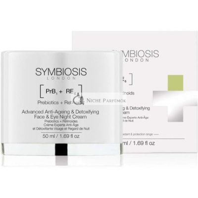 Advanced Anti-Ageing és Detoxifikáló Arckrém és Szemkörnyék Éjszakai Krém Prebiotikumokkal és Retinoidokkal