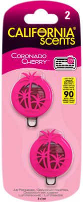 California Scents mini diffúzer CORONADO CHERRY 2 db-os autóillatosító 3 ml (4 db/doboz, 24/karton)