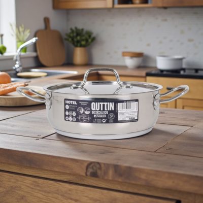 Quttin Hotel lábas fedővel 3 literes 22 cm-es átmérőjű indukciós - Spanyol edény