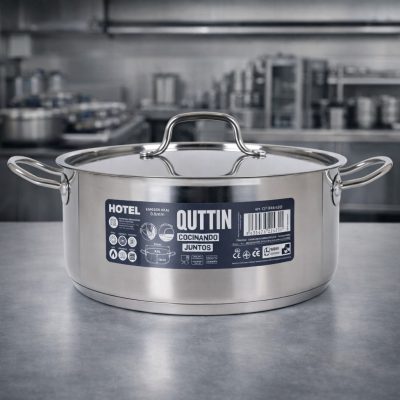 Quttin Hotel lábas fedővel 9,5 literes 32 cm-es átmérőjű indukciós - Spanyol edény