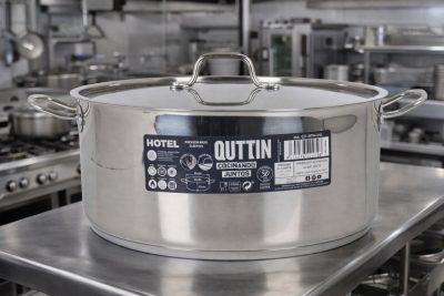 Quttin Hotel lábas fedővel 12,5 literes 34 cm-es átmérőjű indukciós - Spanyol edény