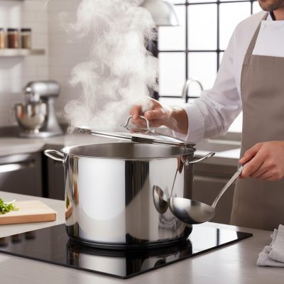 Quttin Hotel magas lábas fedővel 19 literes 36 cm-es átmérőjű indukciós - Spanyol edény