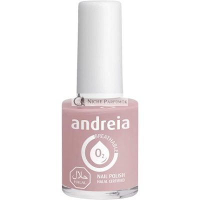 Andreia Halal Légző Körömlakk Fényes Vegán és Állatkísérlet-mentes Szín B25 Pinkes Nude, 10.5ml