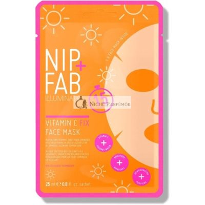 Nip + Fab C-vitaminos arcpakolás kókuszvízzel és citrus gyümölcs kivonattal, 24ml