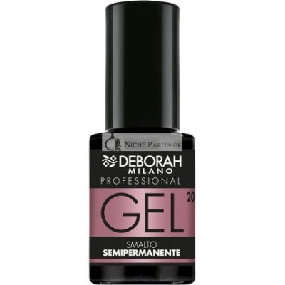 Deborah Milano Félig Tartós Gél Körömlakk 20 Sötét Meztelen, Plumping Hatás, Hosszan Tartó, Intenzív Fényes Körmök, 4,5 ml