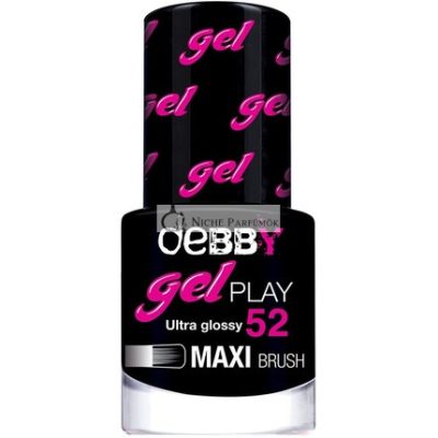 Debby Gel Play Körömlakk 52, Absolút Fekete