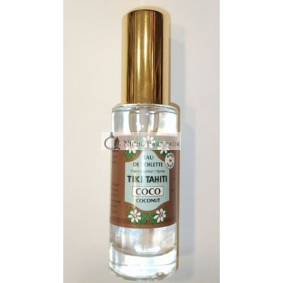 Monoi Tiki Tahiti Eau De Toilette Coco Kókusz Parfüm Édes Illat 30ml