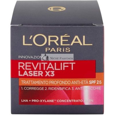 L'Oreal Revitalift Laser X3 Mély Anti-Aging Arckrém SPF 25, 50ml