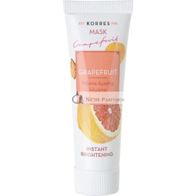 KORRES Természetes Grapefruit Azonnali Világosító Maszk
