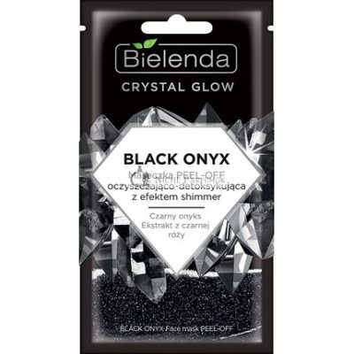 Bielenda Crystal Blow Fekete Onyx Tisztító és Detoxikáló Peel Off Arcpakolás 8g