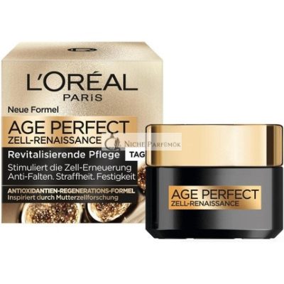 L'Oréal Paris Age Perfect Cell Renaissance Anti-Aging Arckrém SPF 15 Fekete Trüffellel és Fekete Teával, 50ml
