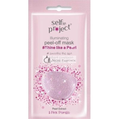 Selfie Project Galaxy Maszk Világító Peel-Off Maszk Ragyogj, Mint egy Gyöngy 12ml