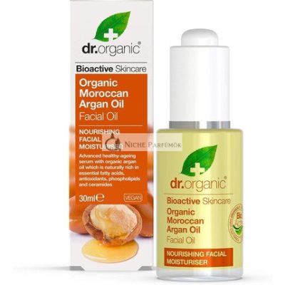 Dr Organic Marokkói Argan Olaj Arcbőr Hidratáló Normál és Száraz Bőrre 30ml