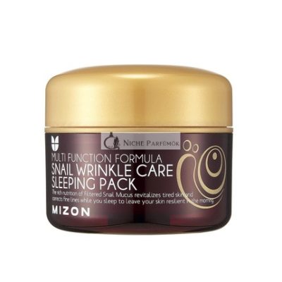 MIZON Csiga vonal Csiga Ránctalanító Alvó Pakolás Tápláló Maszk Megemelő Maszk Sérült Bőrre Ránctalanító Ápolás, 80ml