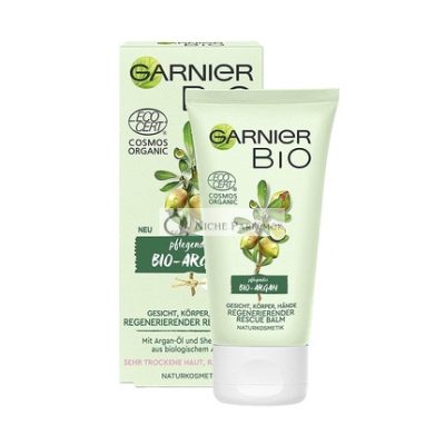 Garnier Organic Regeneráló Argan Megmentő Balzsam Argan Olajjal és Shea Vajjal, 50 ml