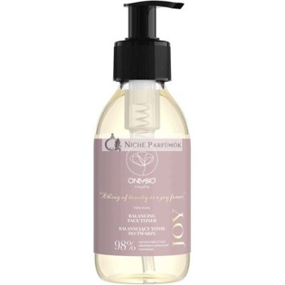 ONLYBIO Ritualia JOY Toner Hidrolátum Arctonik Damaszkuszi Rózsával és Fehér Teával - Nyugtató PH Kiegyensúlyozó Regeneráló - Vegán és Növényi Alapú, 200ml