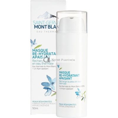 Montblanc Saint-Gervais Mont Blanc Nyugtató Hidratáló Arcmaszk Érzékeny és Dehidratált Bőrre, 50ml