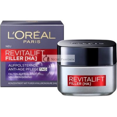 L'Oréal Paris Revitalift Filler Hyaluron Nappali Anti-Aging Arckrém, 50ml