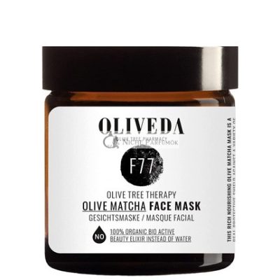 Oliveda F77 Olíva Matcha Arcpakolás, 60ml - Tápláló Maszk - Regenerál, Revitalizál és Nyugtat