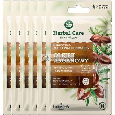 Farmona Herbal Care My Nature Argan Tápláló Arcmaszk Száraz és Nagyon Száraz Bőrre 2x5ml