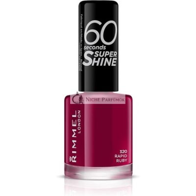 Rimmel London 60 Másodperces Szuperfényes Körömlakk 320 Rapid Ruby, 10 ml