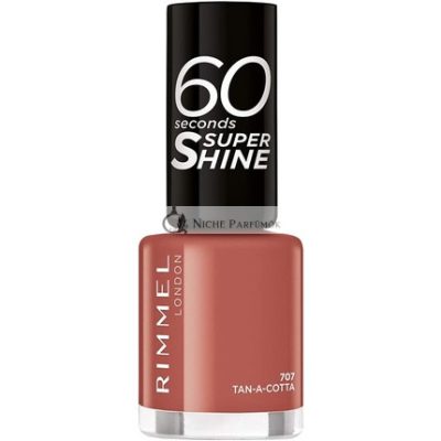 Rimmel London 60 Másodperces Szuperfényes Körömlakk 707 Tan a Cotta, 8 ml