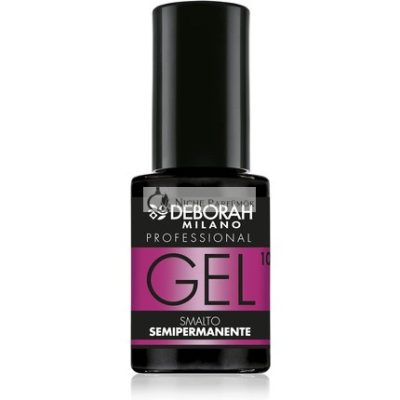 Deborah Milano Félig Tartós Körömlakk #10 Sötét Mávé, Plumping Hatás, Hosszan Tartó, Intenzív és Fényes Körmök, 4,5ml