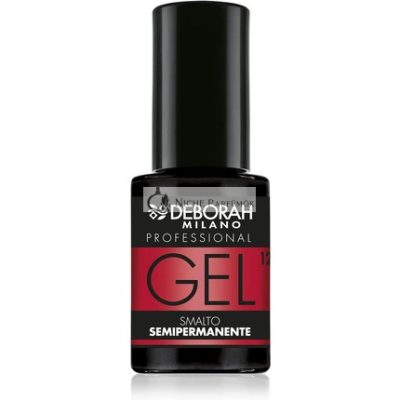 Deborah Milano Fél-Álló Zselés Körömlakk 12 Coral Red, 4,5ml