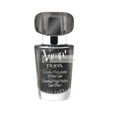 Pupa Vamp! Illatos Zselés Hatású Körömlakk Csillogó Kiadás 308 Dazzle Black