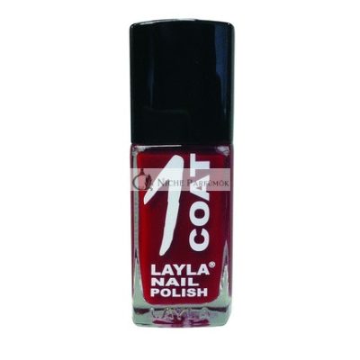 Layla Cosmetics 1 Rétegű Körömlakk Miss Red, 17ml