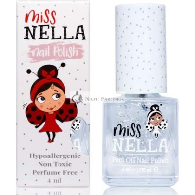 Miss Nella Party Collection Confetti Clouds Csillogó Körömlakk Gyerekeknek - Biztonságos, Lehetővé Teszi a Lehámlást, Vízalapú Formula