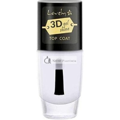 Lovely Makeup 3D Zselés Csillogó Fedőlakk