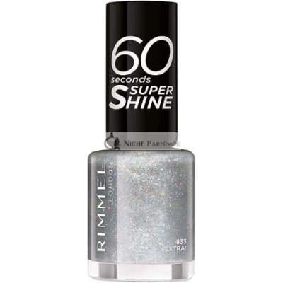 Rimmel 60 Másodperces Csillámos Körömlakk 833 Extra, 8 ml