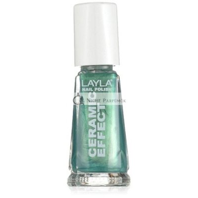 Layla Cosmetics 1243R23-072 Kerámia Hatású Körömlakk - Zöld Illúzió