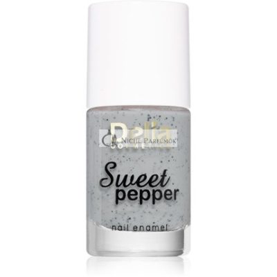 Delia Cosmetics Sweet Pepper fekete részecskés körömlakk - 01 Felhős, 11 ml