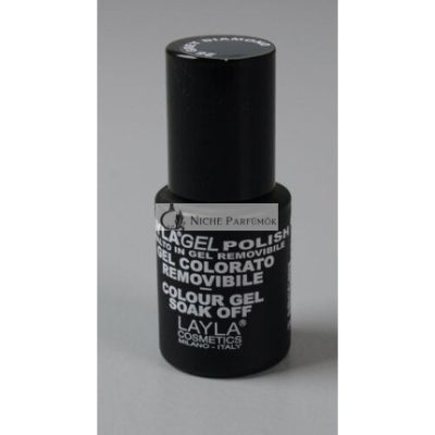 Layla Kozmetikai Egylépéses Gél Körömlakk UV Festék Szürke Gyémánt K22-D
