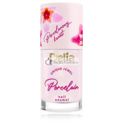 Delia Cosmetics 2 az 1-ben Körömlakk és Kondicionáló Porcelán Virág, Vegán Barát, 11ml