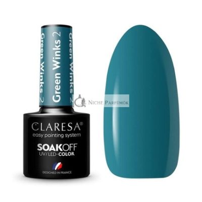 Zöld Winks UV Körömlakk 5ml Claresa - 2 db-os csomag