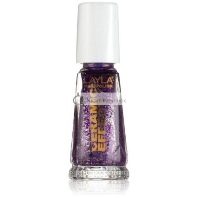 Layla Cosmetics 1243R23-081 Kerámia Hatású Körömlakk Ultra Violet, 10ml